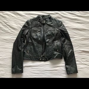 Wilson’s Leather Moto Jacket Size Small